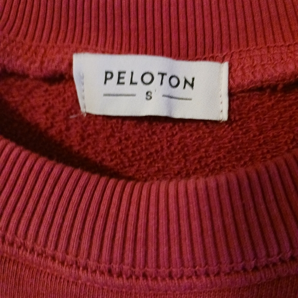 Peloton Maroon Cotton Sweatshirt Oversized - Picture 5 of 7